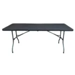 Mesa plegable para exterior símil madera/símil ratán - Símil madera