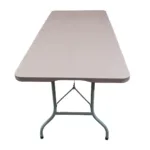 Mesa plegable para exterior símil madera/símil ratán - Símil ratán - Imagen 2