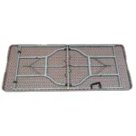 Mesa plegable para exterior símil madera/símil ratán - Símil ratán - Imagen 4