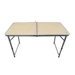 Mesa plegable para exterior estructura de aluminio y acero - Marrón Claro