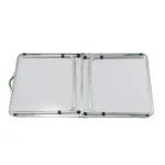 Mesa plegable para exterior estructura de aluminio y acero - Marrón Claro - Imagen 4
