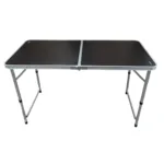 Mesa plegable para exterior estructura de aluminio y acero - Marrón oscuro
