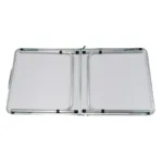 Mesa plegable para exterior estructura de aluminio y acero - Marrón oscuro - Imagen 5
