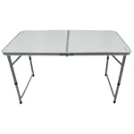 Mesa plegable para exterior estructura de aluminio y acero - Plateado