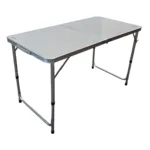 Mesa plegable para exterior estructura de aluminio y acero - Plateado - Imagen 2