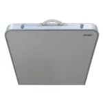 Mesa plegable para exterior estructura de aluminio y acero - Plateado - Imagen 5