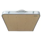 Set mesa plegable de camping con 4 bancos Madera Clara - Imagen 5