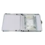 Set mesa plegable de camping con 4 bancos Madera Clara - Imagen 4