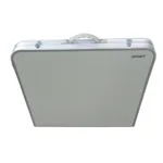 Set mesa plegable de camping con 4 bancos Acero - Imagen 6