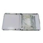 Set mesa plegable de camping con 4 bancos Acero - Imagen 5