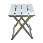 Set mesa plegable con 2 bancos de aluminio - Imagen 5