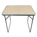 Mesa plegable liviana de Acero y Madera para camping