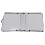 Mesa plegable de aluminio alto regulable camping 90x60x40 cm - Imagen 4