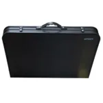 Mesa plegable de aluminio alto regulable camping Negro/Bambú - Imagen 9