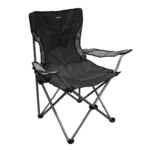 Sillón Director 100 plegable Para camping, pesca y playa - Negro