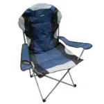 Sillón Director 140 plegable acolchado con portavaso - Azul