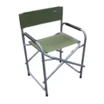 Sillón director plegable de acero Resistente, cómodo y práctico para camping - Verde