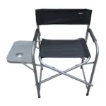 Sillón director plegable con bandeja y posavasos