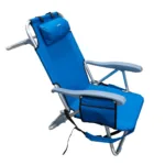 Silla reposera mochila de aluminio reclinable para playa y camping 4 posiciones