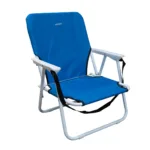 Silla reposera baja de acero plegable con correa para transportar