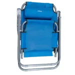 Silla reposera de playa plegable con respaldo reclinable 2 posiciones - Imagen 3