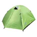 Carpa Camper 4 personas resistente al agua con doble capa y piso reforzado - Verde - Imagen 7