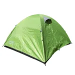 Carpa Camper 4 personas resistente al agua con doble capa y piso reforzado - Verde - Imagen 9