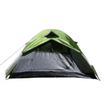 Carpa Camper 4 personas resistente al agua con doble capa y piso reforzado - Verde - Imagen 11