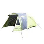 Carpa Traful 4 personas impermeable con ábside frontal y doble entrada para camping