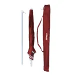 Sombrilla de playa UV 50+ 2 m Rojo - Imagen 9