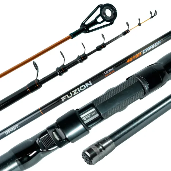Caña Telescópica Spinit Fuzion 4,25m Pesca Pejerrey 4T 7+1 40-80 g