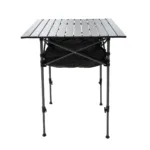 Mesa Enrollable de Camping Spinit de Acero 70x70 cm - Gris - Imagen 3