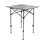 Mesa Enrollable de Camping Spinit de Acero 70x70 cm - Gris - Imagen 4