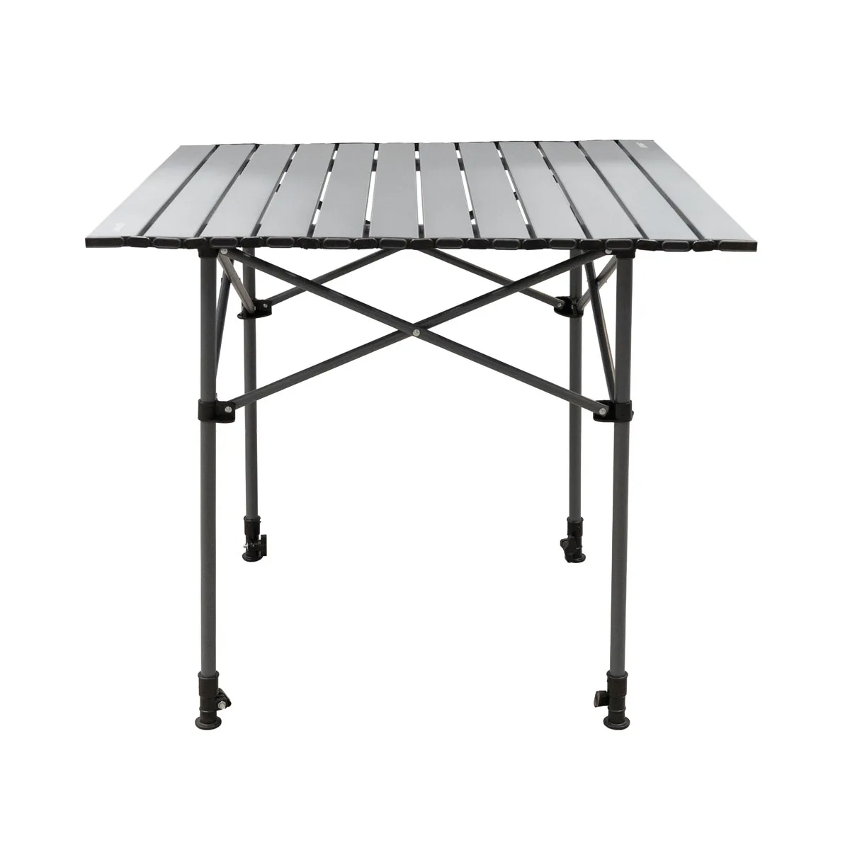 601780 mesa spinit enrollable acero 70x70x68-80 gris-08 Mesa Enrollable de Camping Spinit de Acero 70x70 cm - Gris - Imagen 1