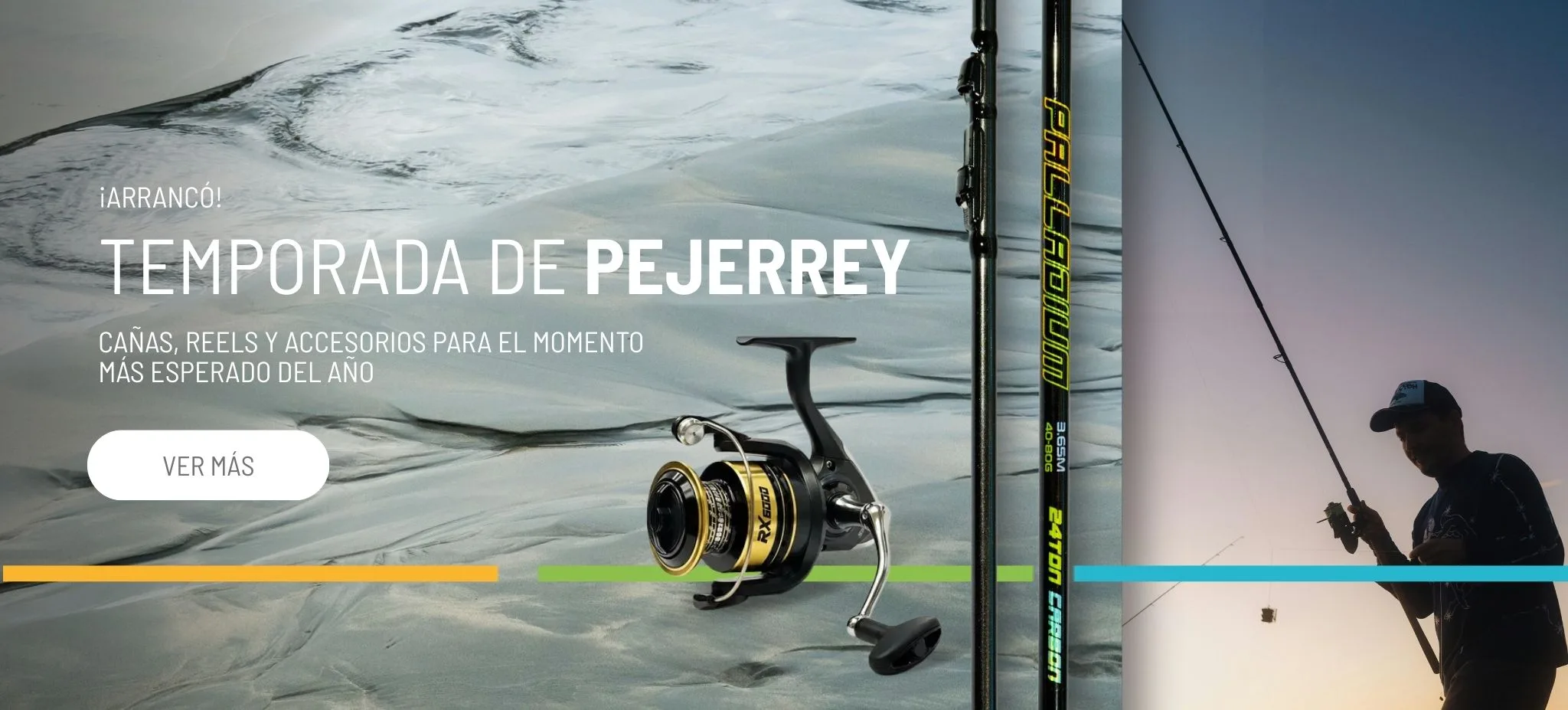 Cañas, reels y accesorios para el momento más esperado del año