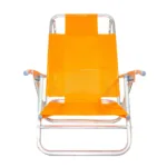 Reposera 5 posiciones Aluminio - Naranja