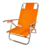 Reposera 5 posiciones Aluminio - Naranja - Imagen 3